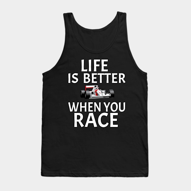 Race Car Lover Gift Idea Tank Top by soufyane